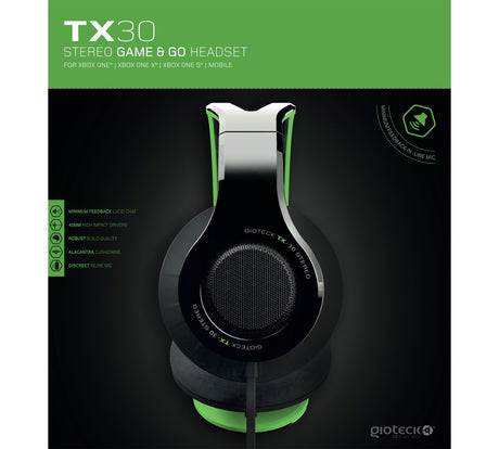 Gioteck TX-30 Stereo Gaming Headset - For Xbox One - Console Accessories by Good Better Best - Gioteck The Chelsea Gamer