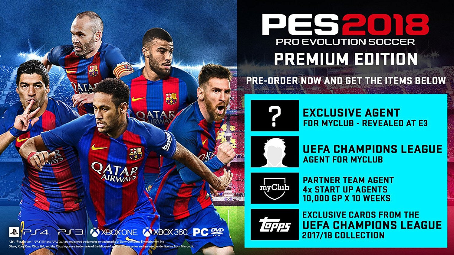 PES 2018 - Premium Edition - Xbox One - Video Games by Konami The Chelsea Gamer