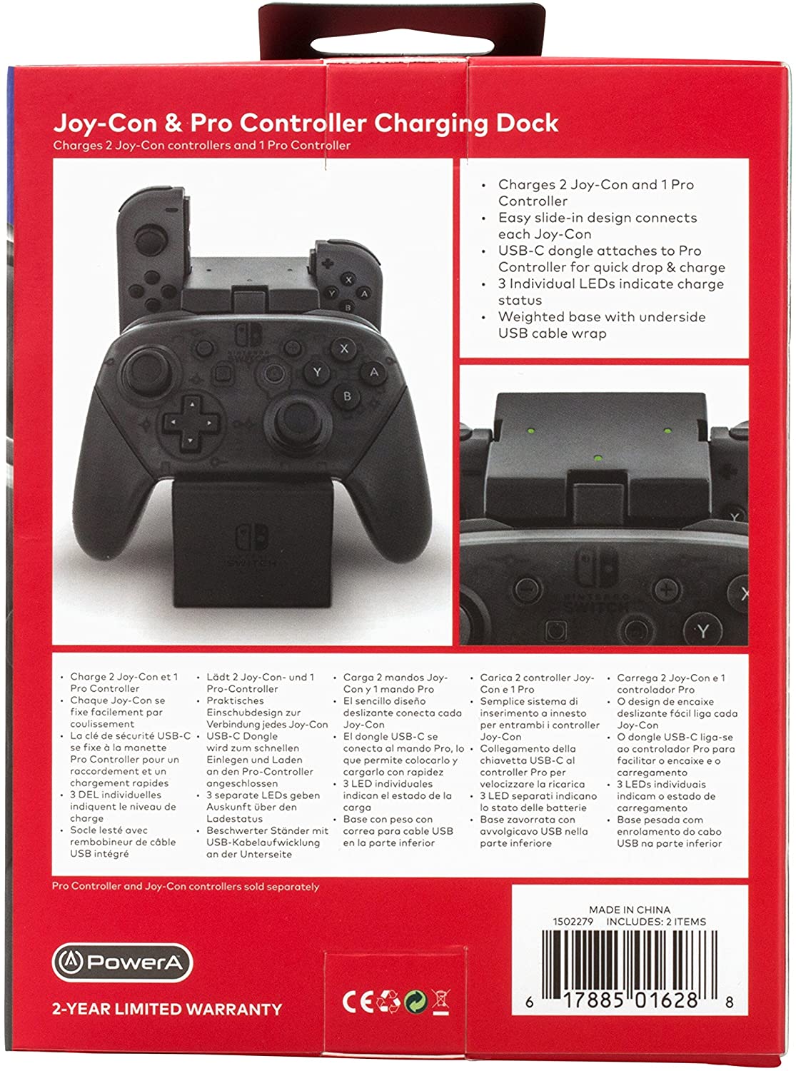 PowerA Joy-Con + Pro Controller Charging Dock for Nintendo Switch - Console Accessories by PowerA The Chelsea Gamer