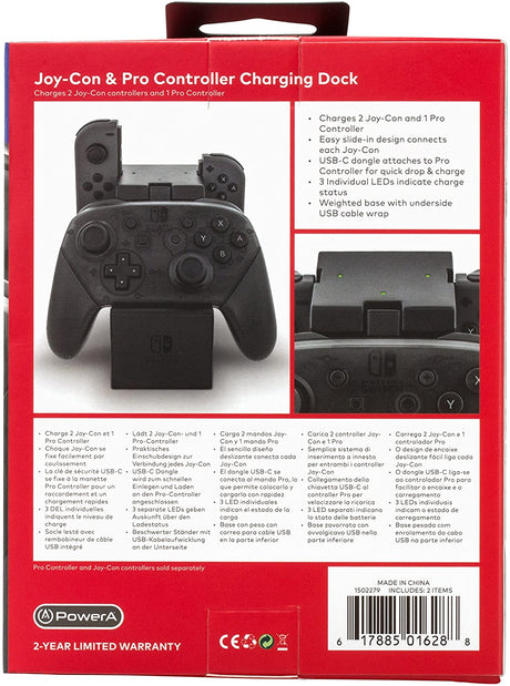 PowerA Joy-Con + Pro Controller Charging Dock for Nintendo Switch - Console Accessories by PowerA The Chelsea Gamer