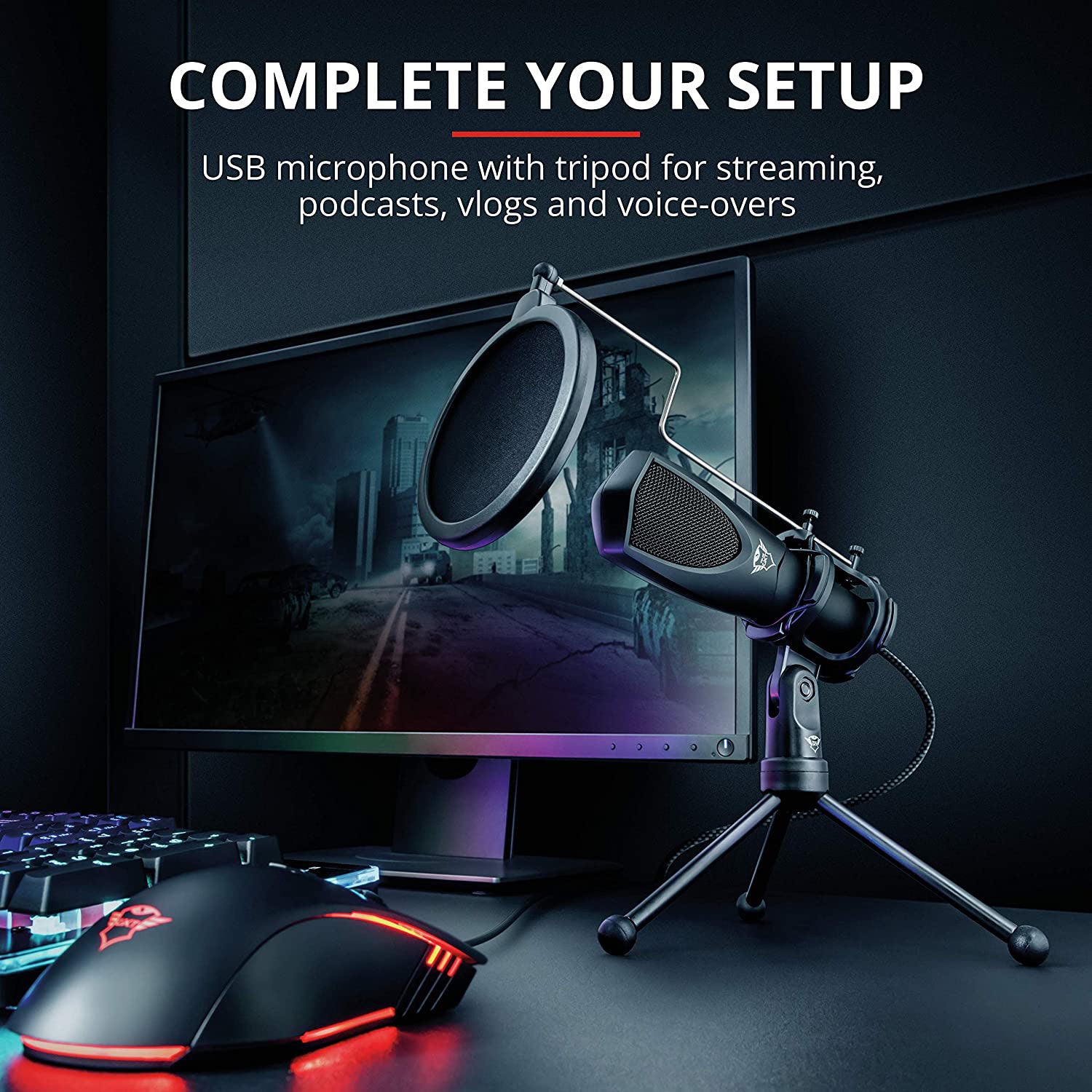 Trust - Mantis GXT 232 Microphone - Core Components by Trust The Chelsea Gamer