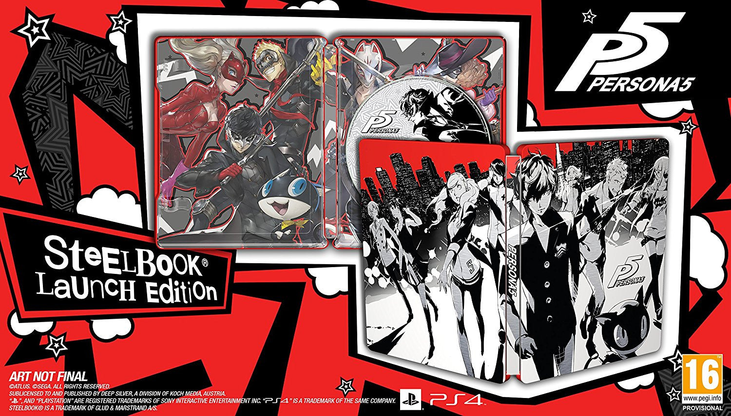 Persona 5 - Launch Steelbook Edition - PS4 - Video Games by Deep Silver UK The Chelsea Gamer