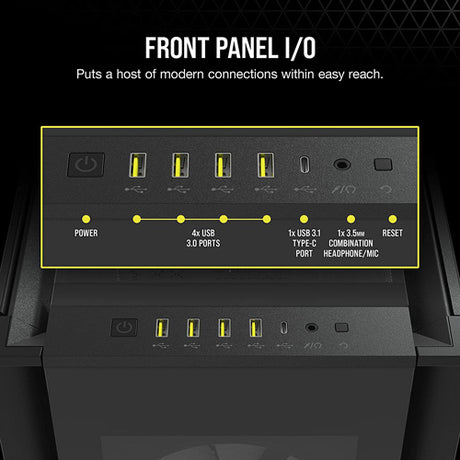 Corsair iCUE 7000X RGB Tempered Glass Full-Tower ATX PC Case — Black - Core Components by Corsair The Chelsea Gamer