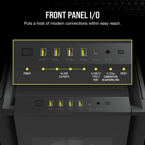 Corsair iCUE 7000X RGB Tempered Glass Full-Tower ATX PC Case — Black - Core Components by Corsair The Chelsea Gamer