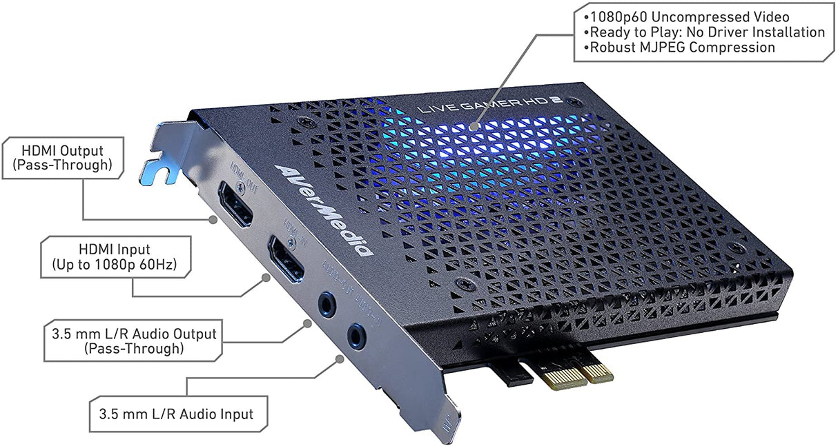 AVerMedia GC570 Live Gamer HD2 Internal RGB HDMI Capture Card - Core Components by AverMedia The Chelsea Gamer