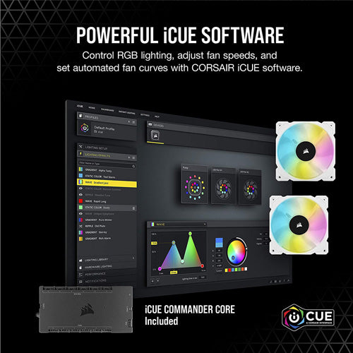 Corsair iCUE H100i ELITE CAPELLIX Liquid CPU Cooler - White - Core Components by Corsair The Chelsea Gamer