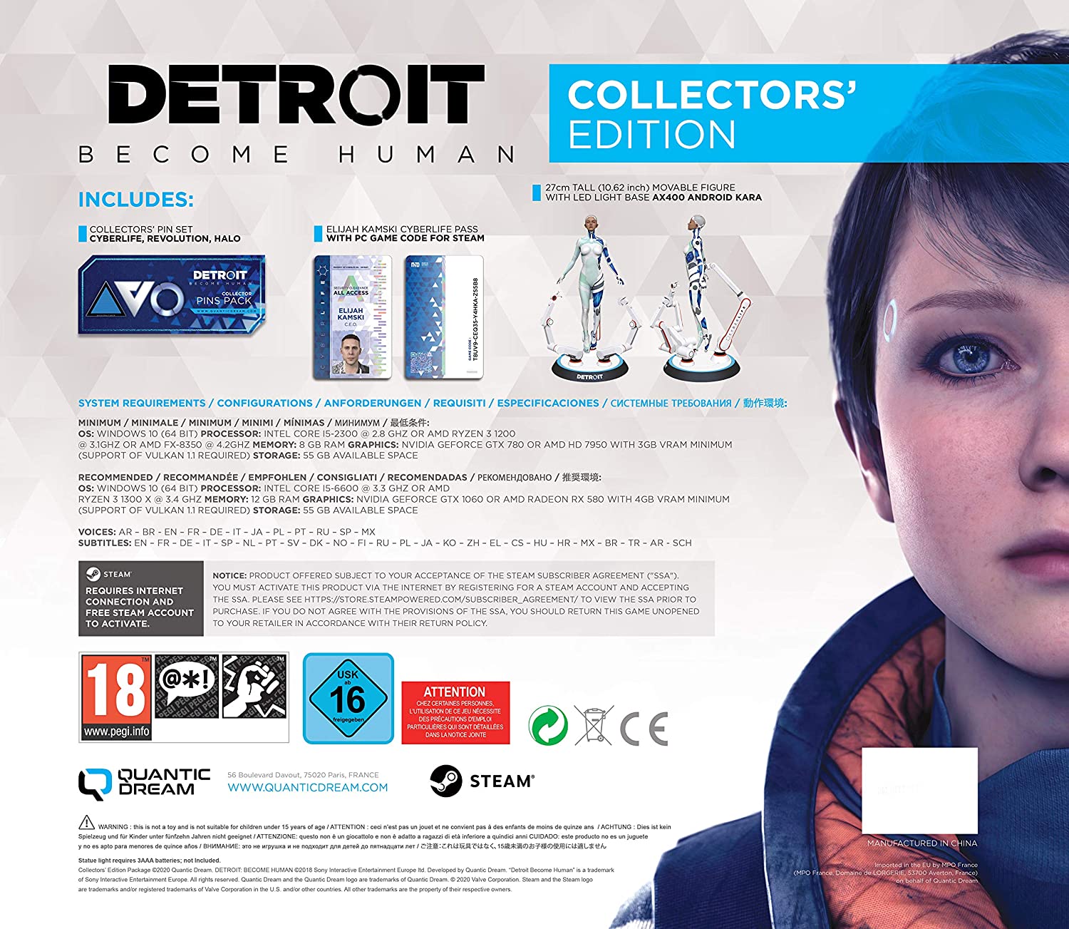 Detroit Become Human Collector's Edition - PC - Video Games by Koch Media The Chelsea Gamer