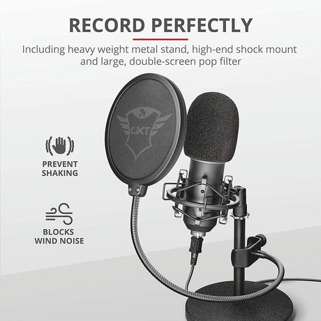 Trust - GXT 252 Emita Streaming Microphone - Core Components by Trust The Chelsea Gamer