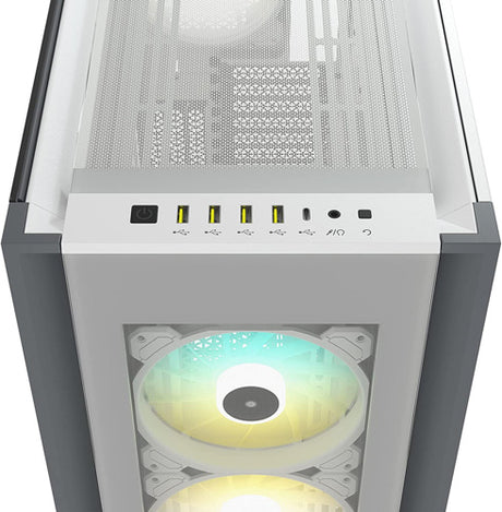Corsair iCUE 7000X RGB Tempered Glass Full-Tower ATX PC Case — White - Core Components by Corsair The Chelsea Gamer