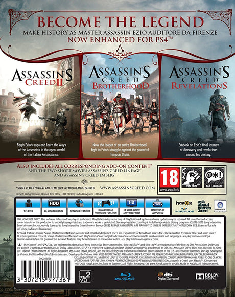 Assassins Creed The Ezio Collection - Video Games by UBI Soft The Chelsea Gamer