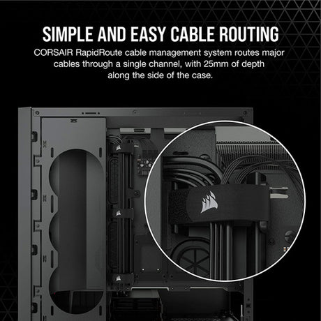 Corsair iCUE 5000X RGB Midi Tower PC Case - Black - Core Components by Corsair The Chelsea Gamer