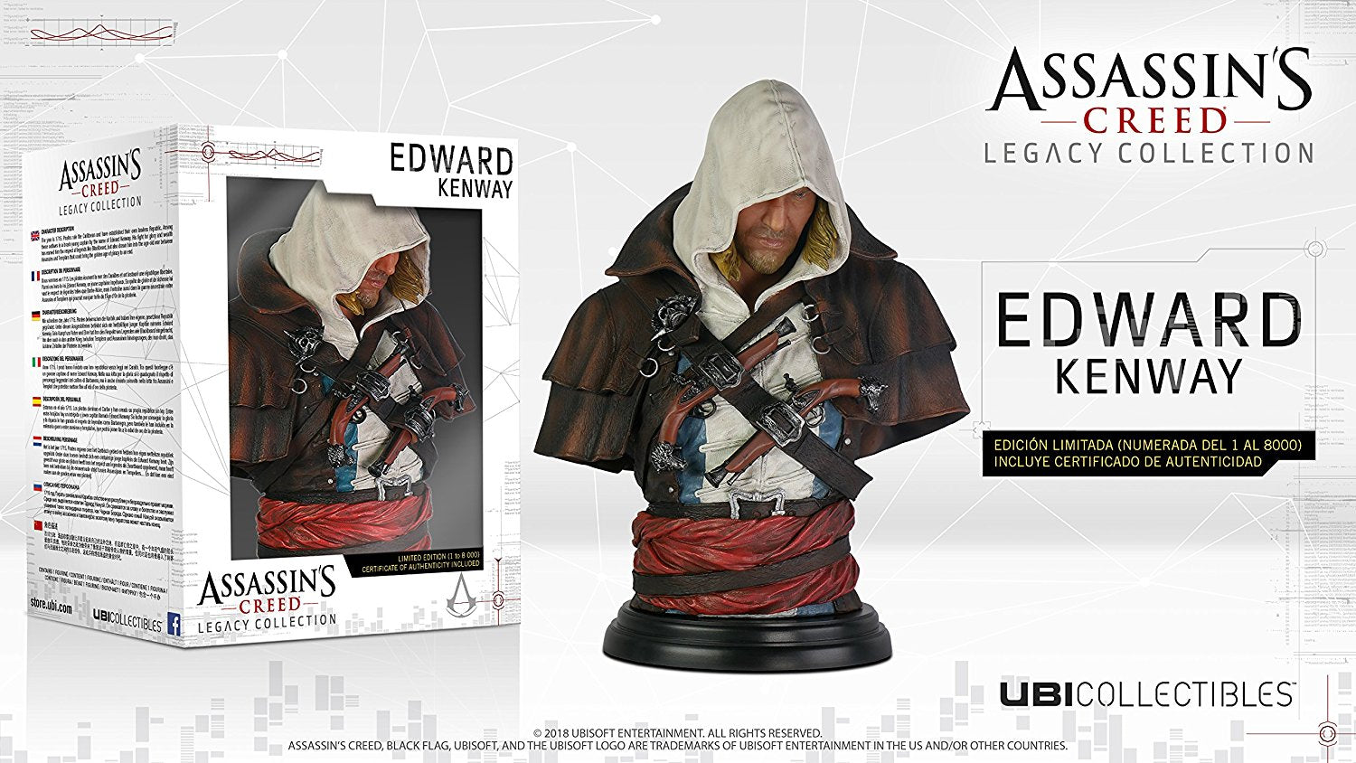 Assassin's Creed Legacy Collection: Edward Kenway Bust - merchandise by UBI Soft The Chelsea Gamer