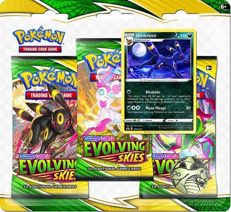 Pokémon Sword & Shield 7: Evolving Skies Triple Pack Booster - merchandise by Pokémon The Chelsea Gamer