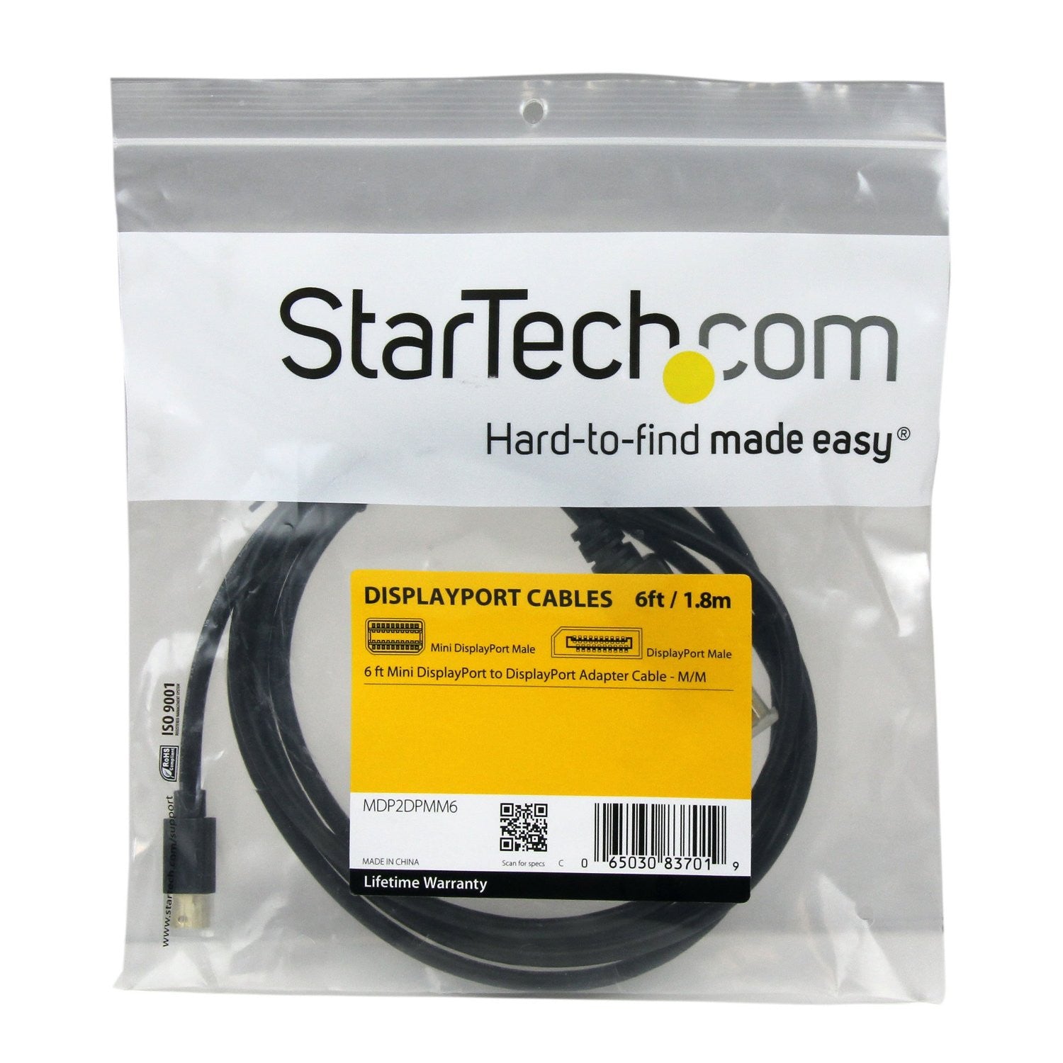 StarTech 10 feet Mini DisplayPort to DisplayPort Adapter Cable - Parent - Cables by STARTECH.COM The Chelsea Gamer