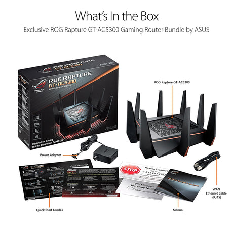 Asus ROG Rapture GT-AC5300 Cable Router - Networking by Asus The Chelsea Gamer