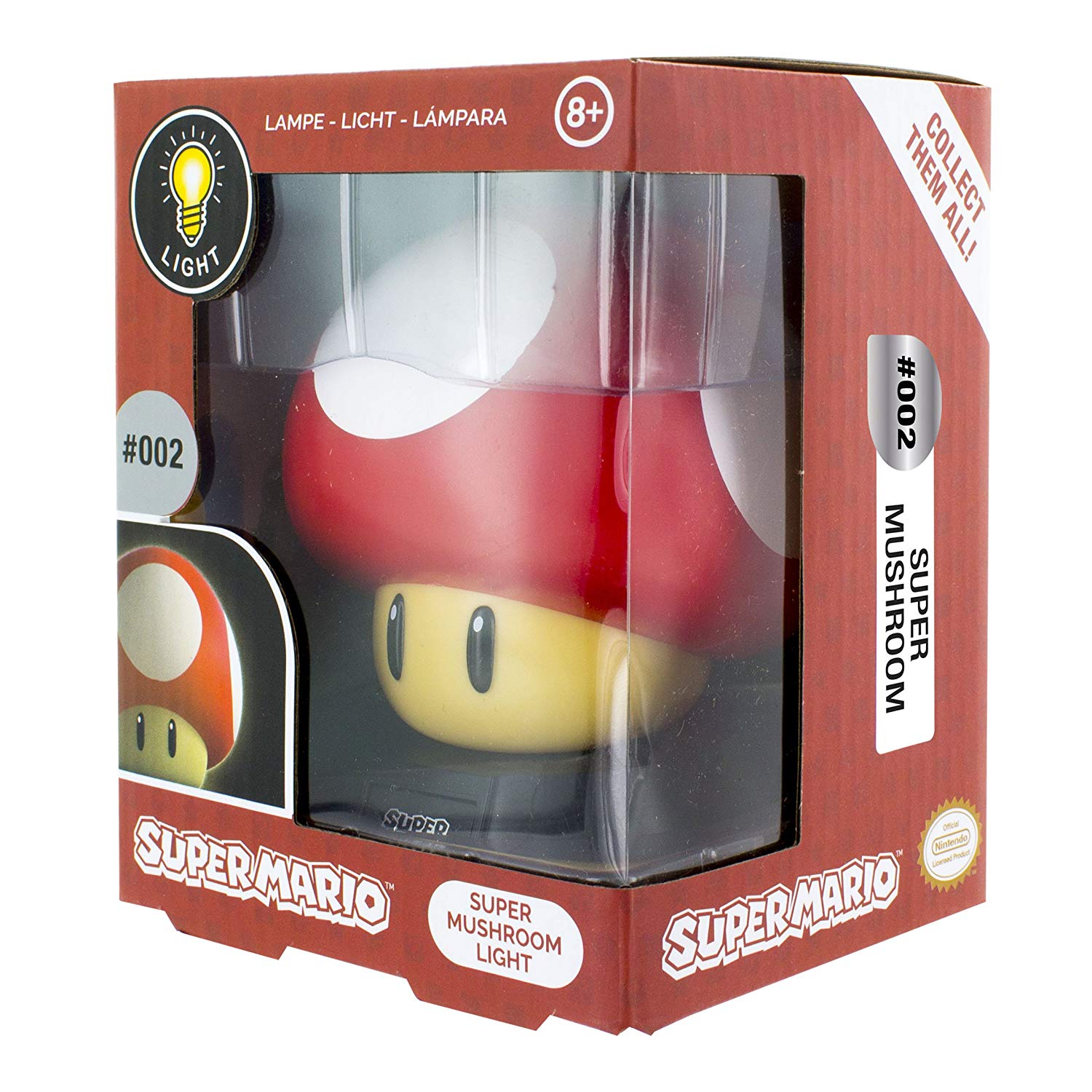 Super Mario Super Mushroom 3D Light - merchandise by Paladone The Chelsea Gamer