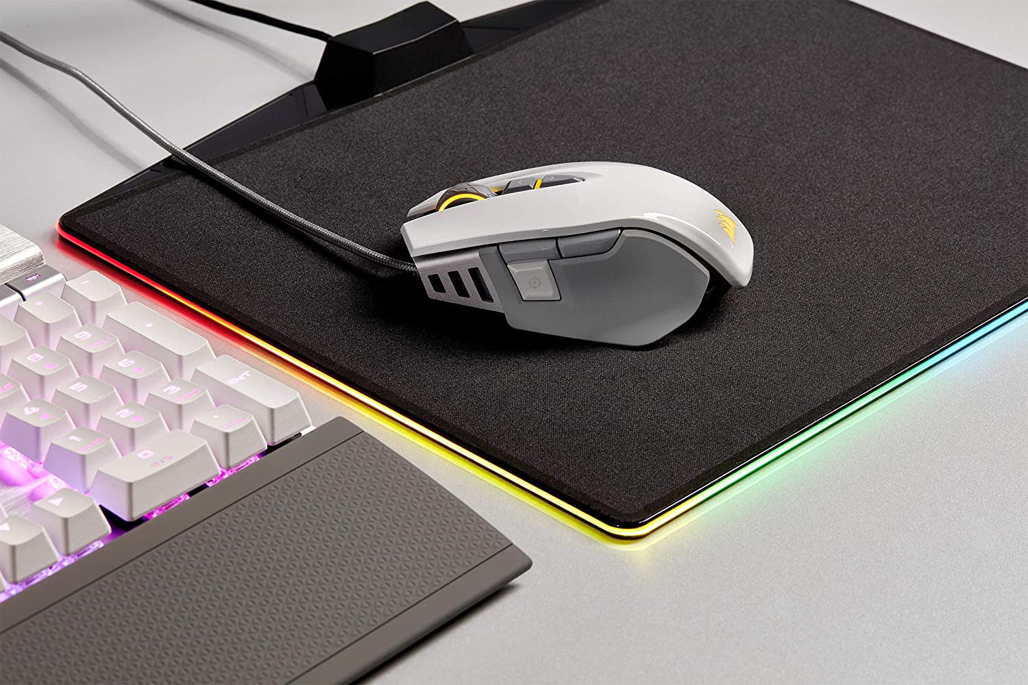 Corsair - M65 RGB ELITE Tunable FPS Gaming Mouse - White - Mice by Corsair The Chelsea Gamer