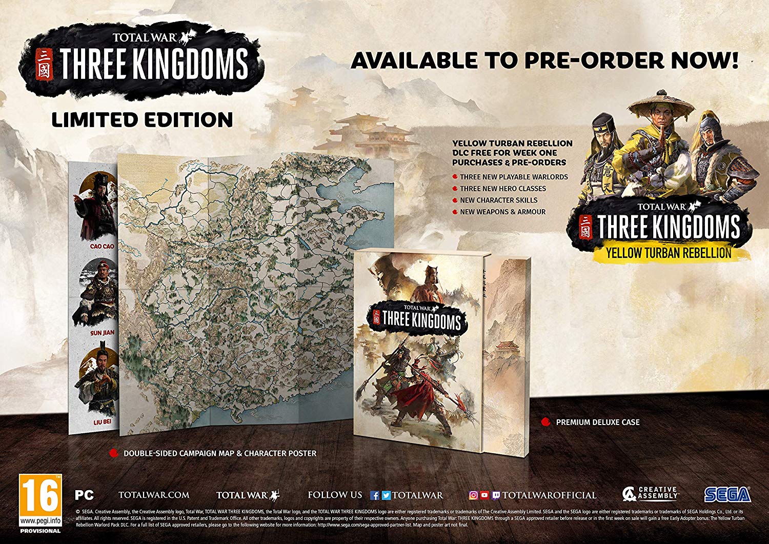 Total War: THREE KINGDOMS Limited Edition - PC CD - Video Games by SEGA UK The Chelsea Gamer