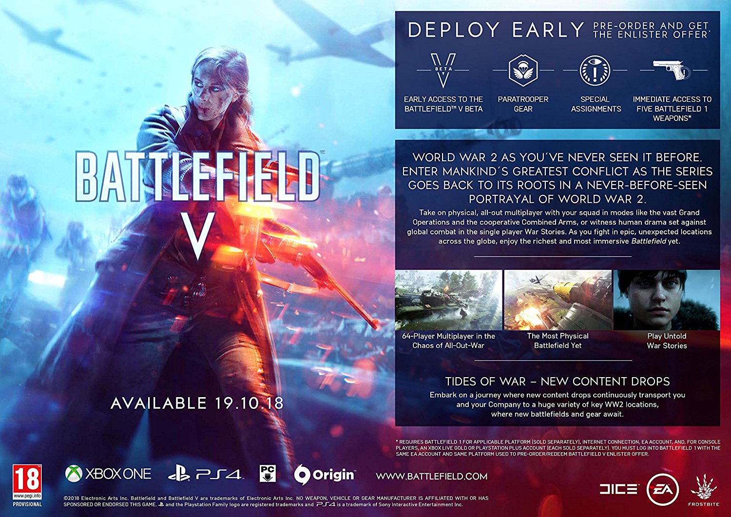 Battlefield V - Video Games by Electronic Arts The Chelsea Gamer