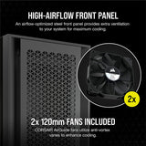 Corsair 5000D AIRFLOW Midi Tower PC Case - Black - Core Components by Corsair The Chelsea Gamer
