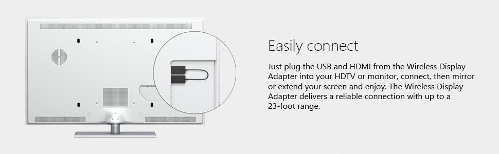 Microsoft Wireless Display V2 Adapter - Black - Cables by Microsoft The Chelsea Gamer