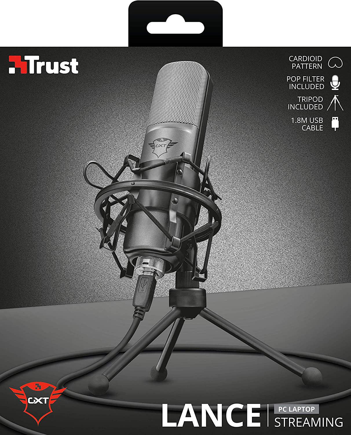 Trust - Lance GXT 242 Microphone - Core Components by Trust The Chelsea Gamer