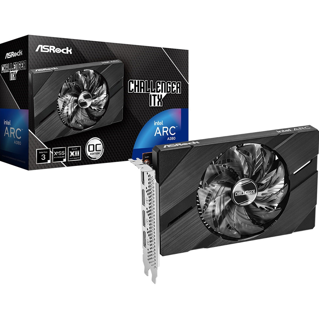 ASRock Intel Arc A380 Challenger ITX 6GB Graphics Card - Core Components by ASRock The Chelsea Gamer