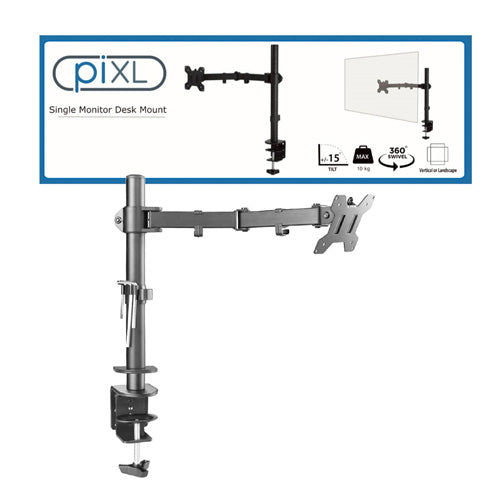 piXL Single Monitor Arm Desk Mount - Furniture by piXL The Chelsea Gamer