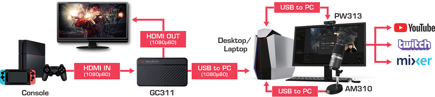 AVermedia Live Streamer 311 - Core Components by AverMedia The Chelsea Gamer