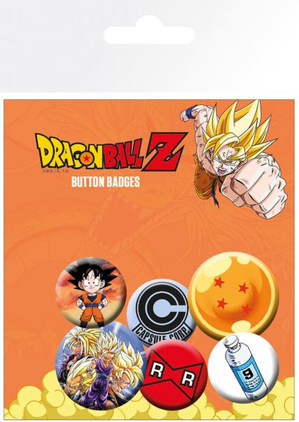 Dragon Ball Z Button Badge Set - merchandise by GB Eye The Chelsea Gamer