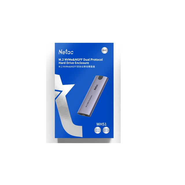 Netac M.2 NVMe/SATA External Enclosure - Core Components by Netac The Chelsea Gamer