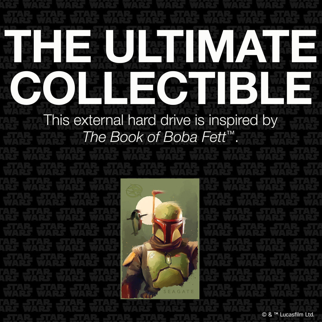 Boba Fett™ Drive - Special Edition FireCuda External 2TB Hard Drive - Console Accessories by Seagate The Chelsea Gamer