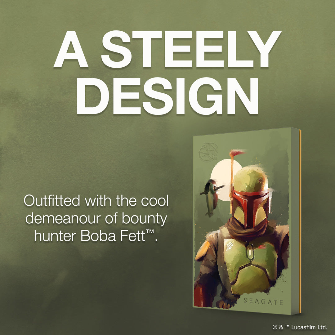 Boba Fett™ Drive - Special Edition FireCuda External 2TB Hard Drive - Console Accessories by Seagate The Chelsea Gamer