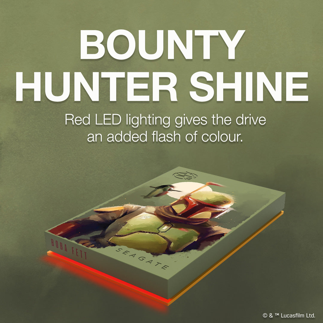Boba Fett™ Drive - Special Edition FireCuda External 2TB Hard Drive - Console Accessories by Seagate The Chelsea Gamer