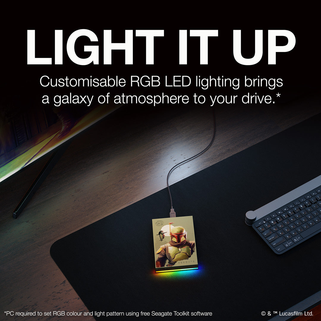 Boba Fett™ Drive - Special Edition FireCuda External 2TB Hard Drive - Console Accessories by Seagate The Chelsea Gamer