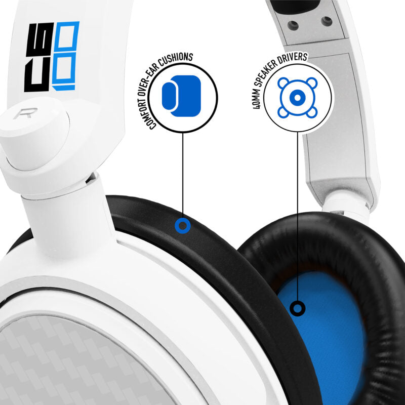 STEALTH C6-100 Stereo Gaming Headset - Blue/White - Console Accessories by ABP Technology The Chelsea Gamer