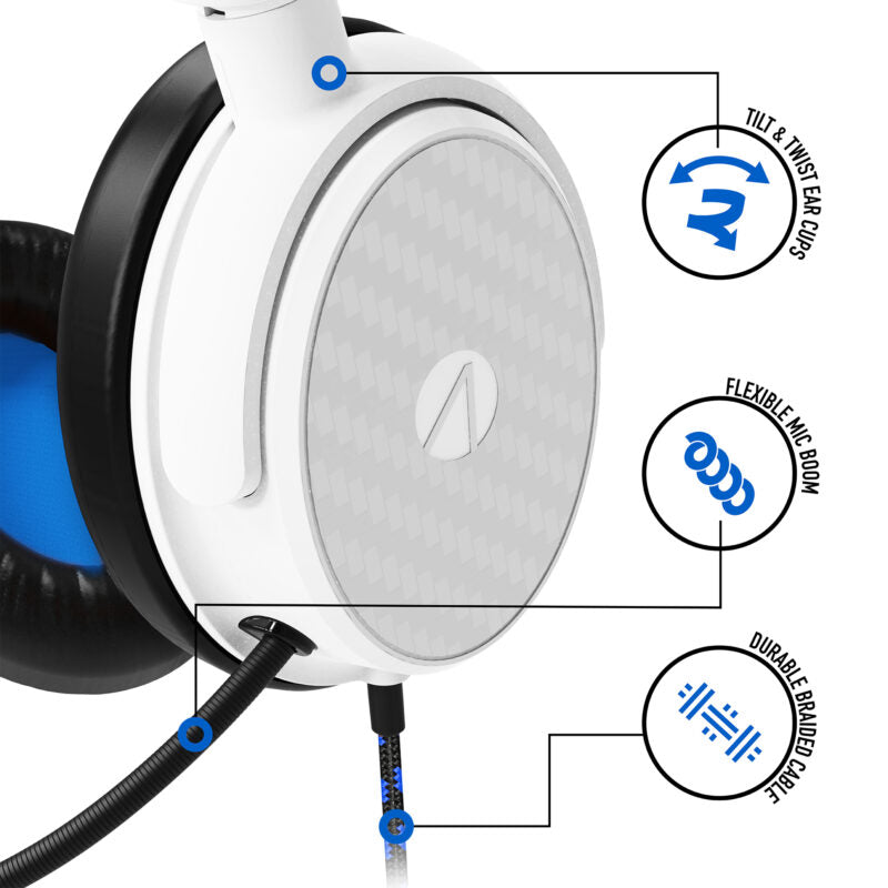 STEALTH C6-100 Stereo Gaming Headset - Blue/White - Console Accessories by ABP Technology The Chelsea Gamer