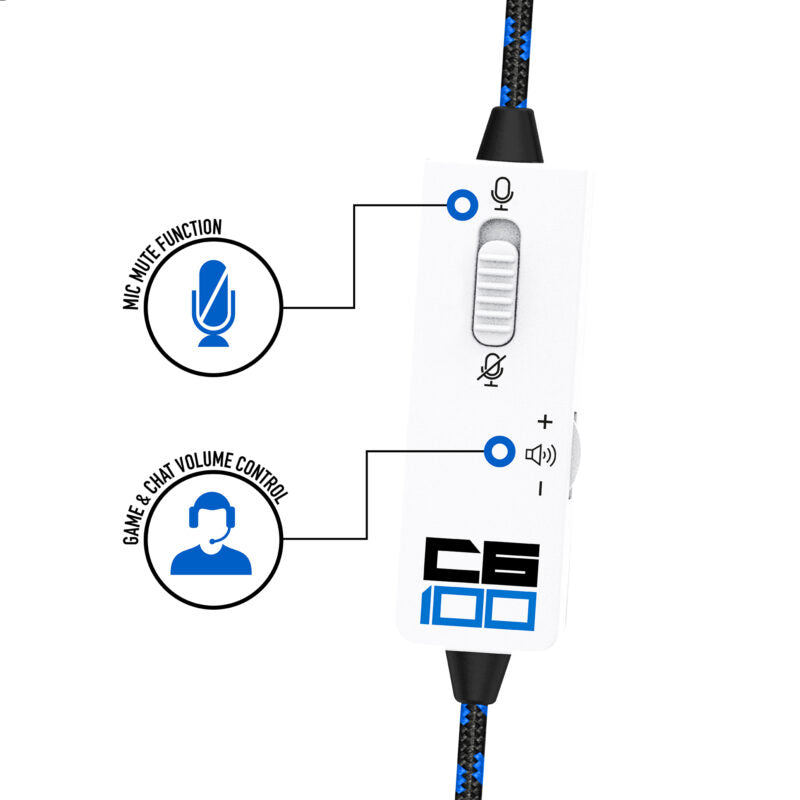 STEALTH C6-100 Stereo Gaming Headset - Blue/White - Console Accessories by ABP Technology The Chelsea Gamer