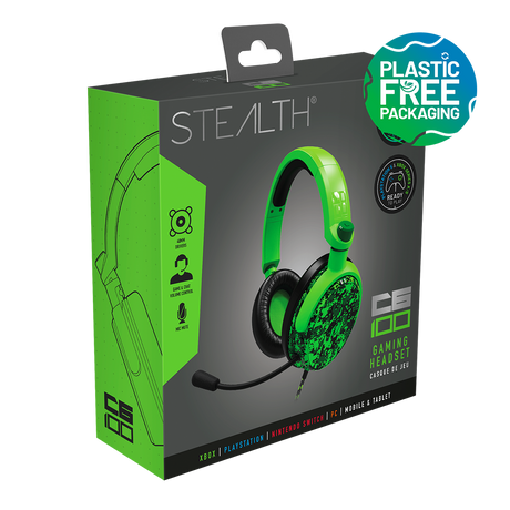 STEALTH C6-100 Stereo Gaming Headset - Camo Green - Console Accessories by ABP Technology The Chelsea Gamer