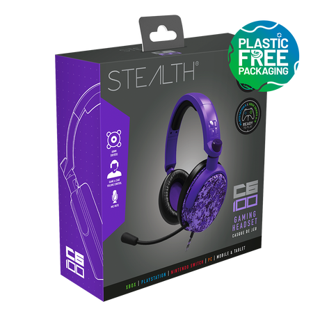 STEALTH C6-100 Stereo Gaming Headset - Camo Purple - Console Accessories by ABP Technology The Chelsea Gamer