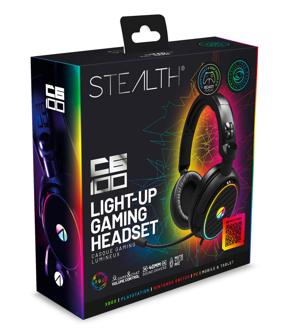 STEALTH C6-100 Stereo Gaming Headset - Light Up - Console Accessories by ABP Technology The Chelsea Gamer