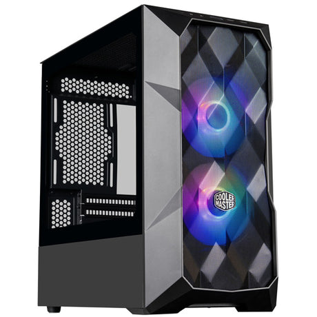 Cooler Master TD300 Mesh Mid Tower PC Case - Black - Core Components by Cooler Master The Chelsea Gamer
