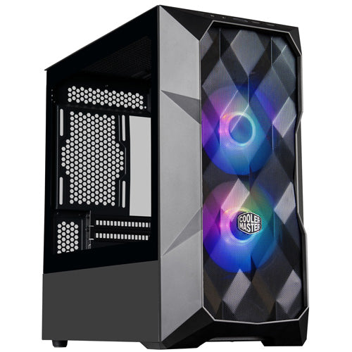 Cooler Master TD300 Mesh Mid Tower PC Case - Black - Core Components by Cooler Master The Chelsea Gamer