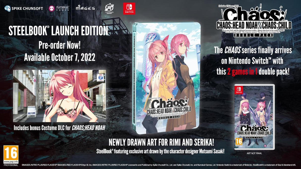 Chaos Double Pack Steelbook Launch Edition - Nintendo Switch - Video Games by Numskull Games The Chelsea Gamer