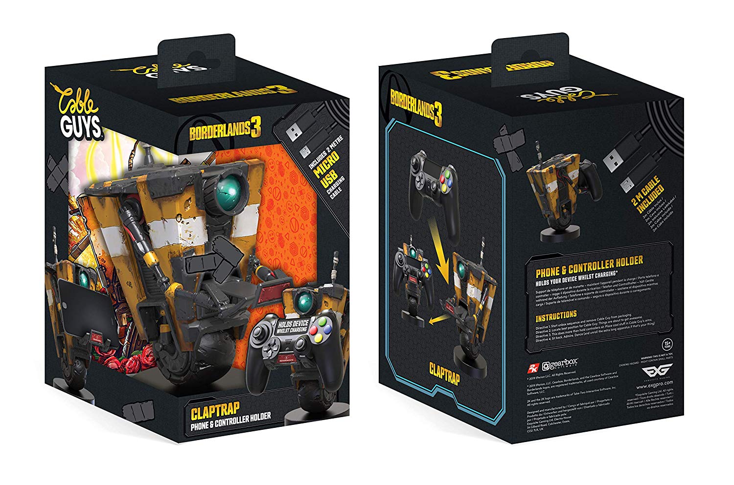 Claptrap - Cable Guy - Console Accessories by Exquisite Gaming The Chelsea Gamer