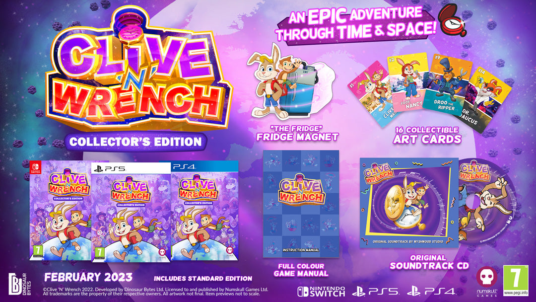 Clive ‘N’ Wrench - Collector’s Edition - Nintendo Switch - Video Games by Numskull Games The Chelsea Gamer