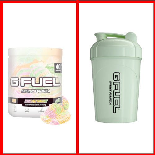 Rainbow Sherbet Tub & Glow In the Dark Shaker Bundle - merchandise by G Fuel The Chelsea Gamer