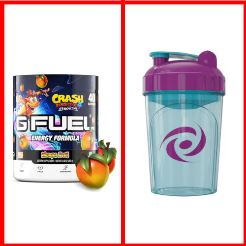 Wumpa Fruit Tub - Inspired by Crash Bandicoot & Hornet Jr Shaker Bundle - merchandise by G Fuel The Chelsea Gamer