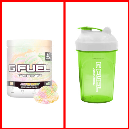 Rainbow Sherbet Tub & LPG Shaker Bundle - merchandise by G Fuel The Chelsea Gamer