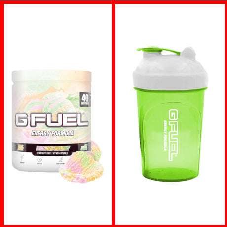 Rainbow Sherbet Tub & LPG Shaker Bundle - merchandise by G Fuel The Chelsea Gamer